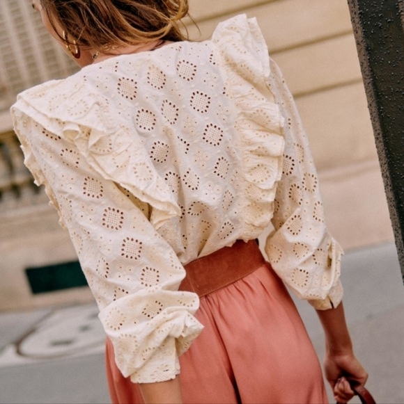 Sezane Boby Shirt size 38 NWT - Picture 2 of 10